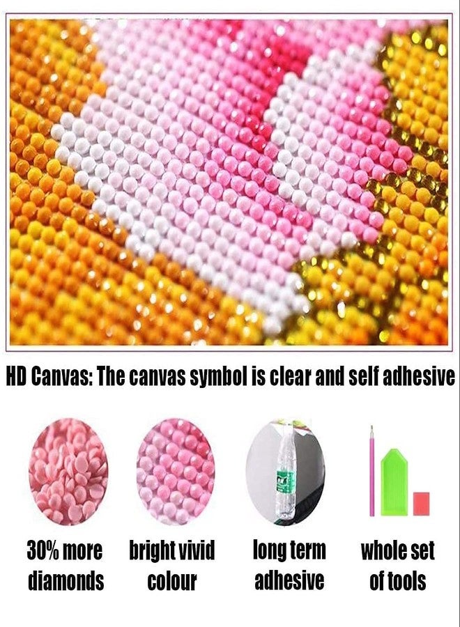 OffyBird DIY 5D Diamond Painting by Number Kit, Complete Rhinestone Embroidery Craft Set for Adults and Kids, Perfect for Home Wall Decoration, Ideal Gift for Kids and Adults (Lion) - Image 3
